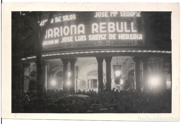 Cine: F33750 MARIONA REBULL FACHADA COLISEUM FOTO ORIGINAL B/N ESPA&Ntilde;OLA PRENSA FOTOGRAFO PEREZ DE ROZAS