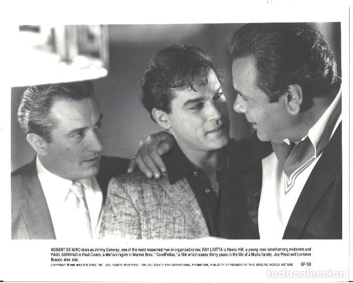 Cine: F33838 ROBERT DE NIRO RAY LIOTTA PAUL SORVINO UNO DE LOS NUESTROS FOTO ORIGINAL B/N AMERICANA