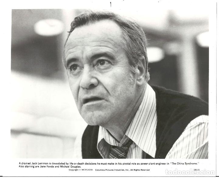 Cinema: F33893 JACK LEMMON EL SINDROME DE CHINA FOTO ORIGINAL B/N AMERICANA