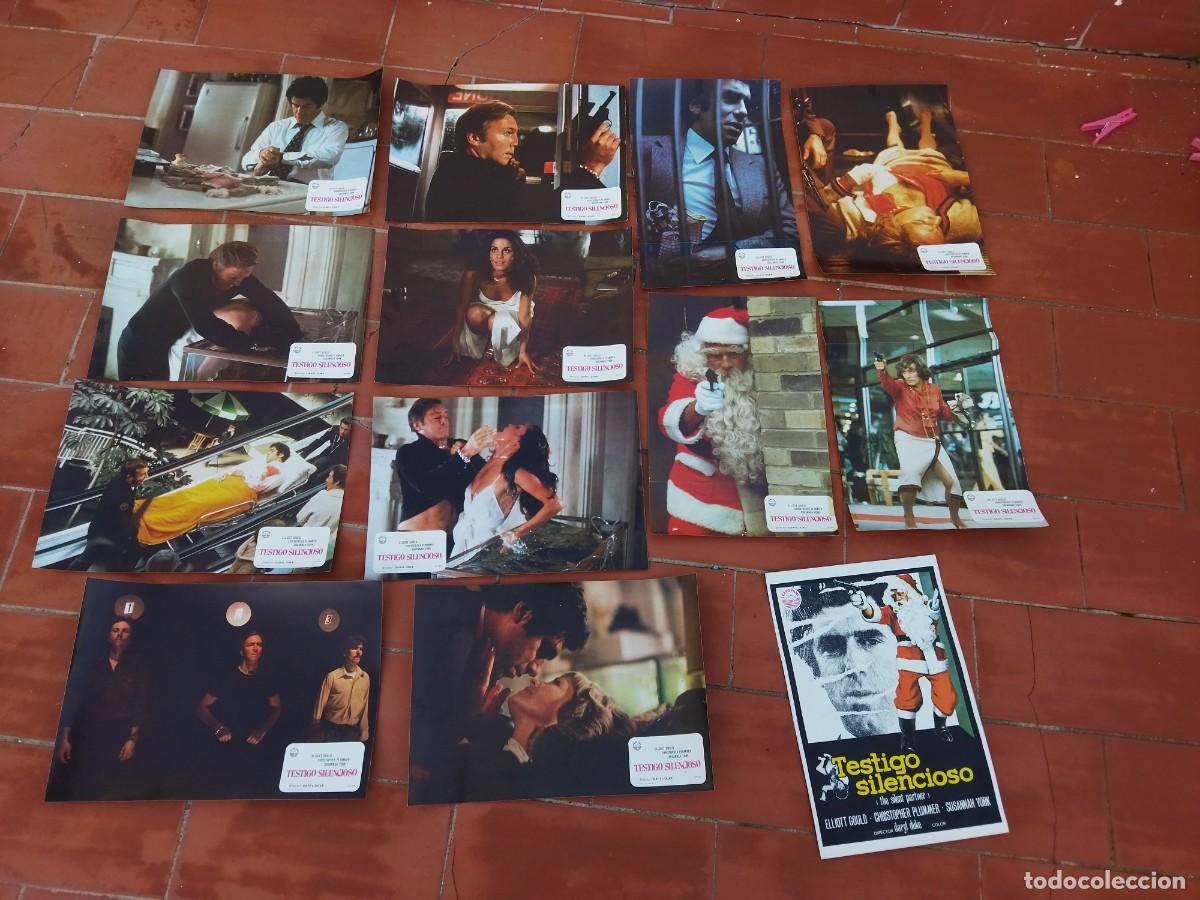 Cinema: fotocromos 12 de cine movie set completo+ GUIA ver fotos TESTIGO SILENCIOSO elliott gould