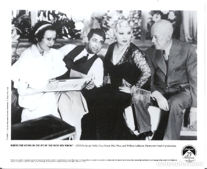 Cin&eacute;ma: F33973 CARY GRANT MAE WEST WILLIAM LeBARON LADY LOU FOTO B/N ORIGINAL AMERICANA