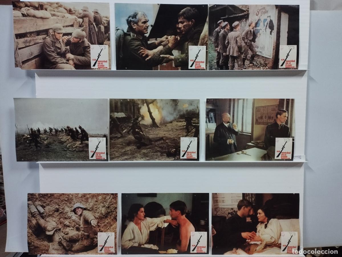 Cinema: Sin novedad en el frente. Ernest Borgnine, Richard Thomas, Donald Pleasence 9 FOTOCROMOS ORIGINALES