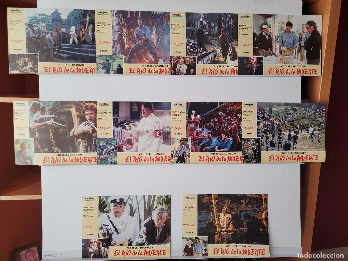 Cinema: El r&iacute;o de la muerte. Michael Dudikoff, Robert Vaughn, Donald Pleasence 10 FOTOCROMOS ORIGINALES