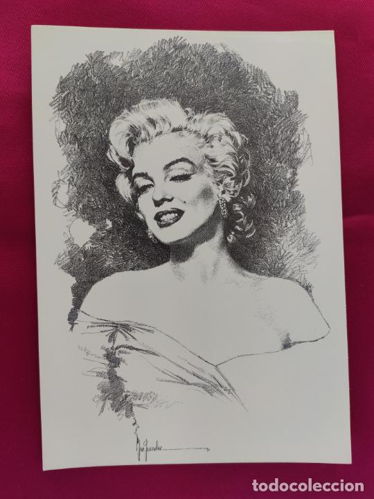 Cine: TARJETA POSTAL MARILYN MONROE. PEPE GONZ&Aacute;LEZ.
