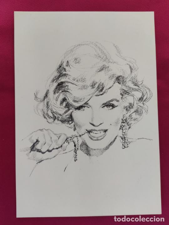 Cine: TARJETA POSTAL MARILYN MONROE. PEPE GONZ&Aacute;LEZ.