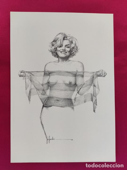 Cine: TARJETA POSTAL MARILYN MONROE. PEPE GONZ&Aacute;LEZ.