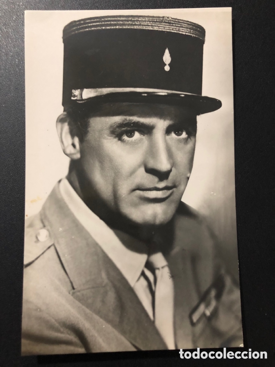 Cine: Antigua tarjeta postal de cary grant