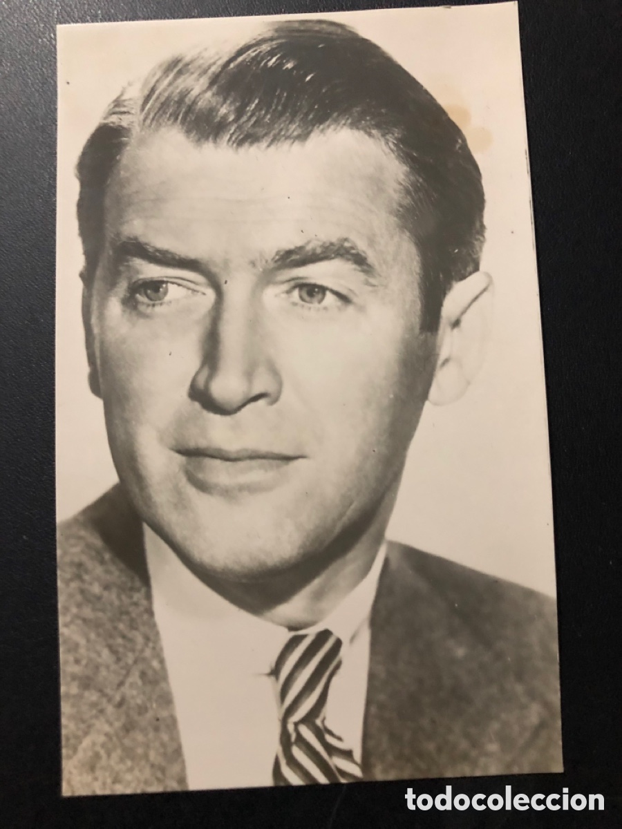 Cine: Antigua tarjeta postal de james stewart