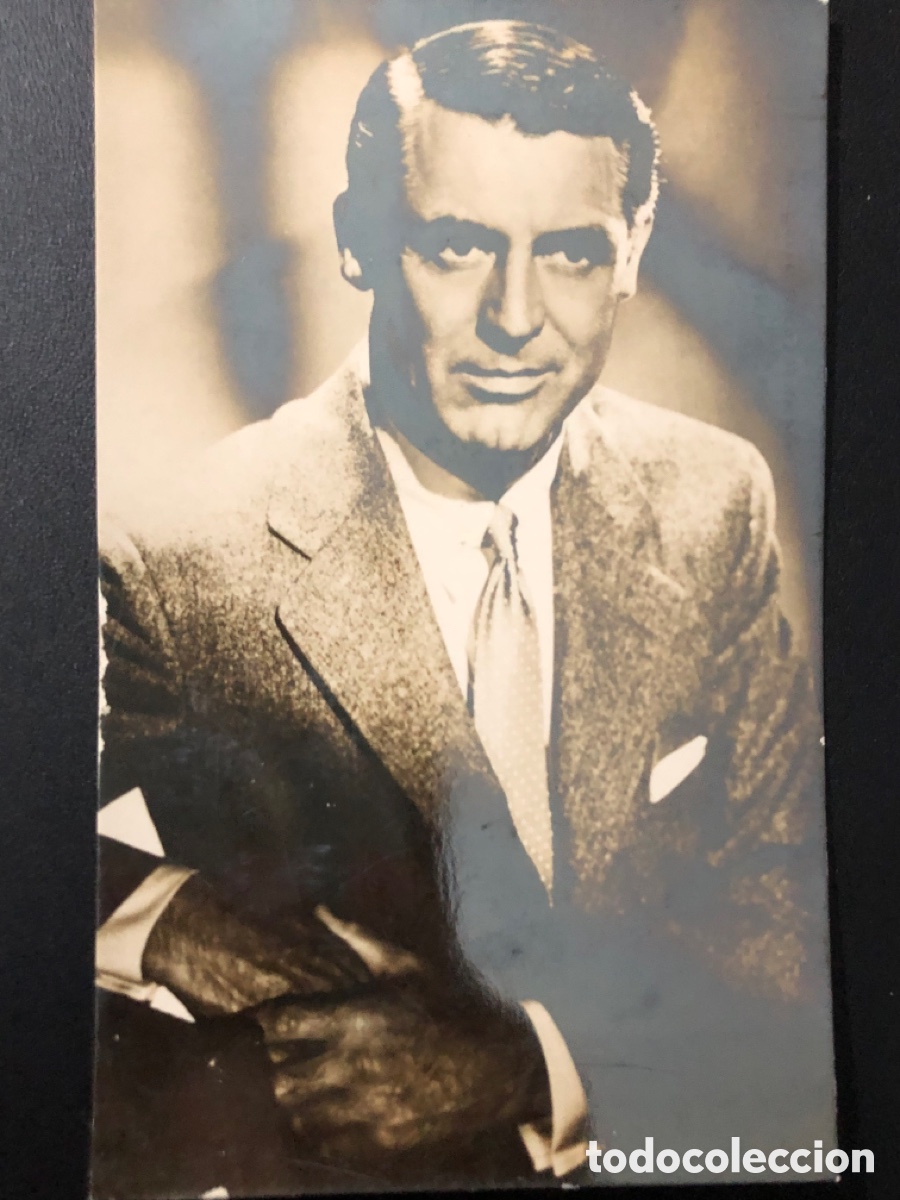 Cine: Antigua tarjeta postal de cary grant
