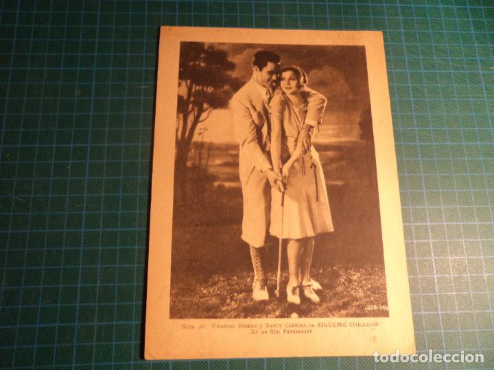 Cinema: Estampas del cinema. N&deg;36. Sigueme corazon. Paramount Film. (Cl-1)