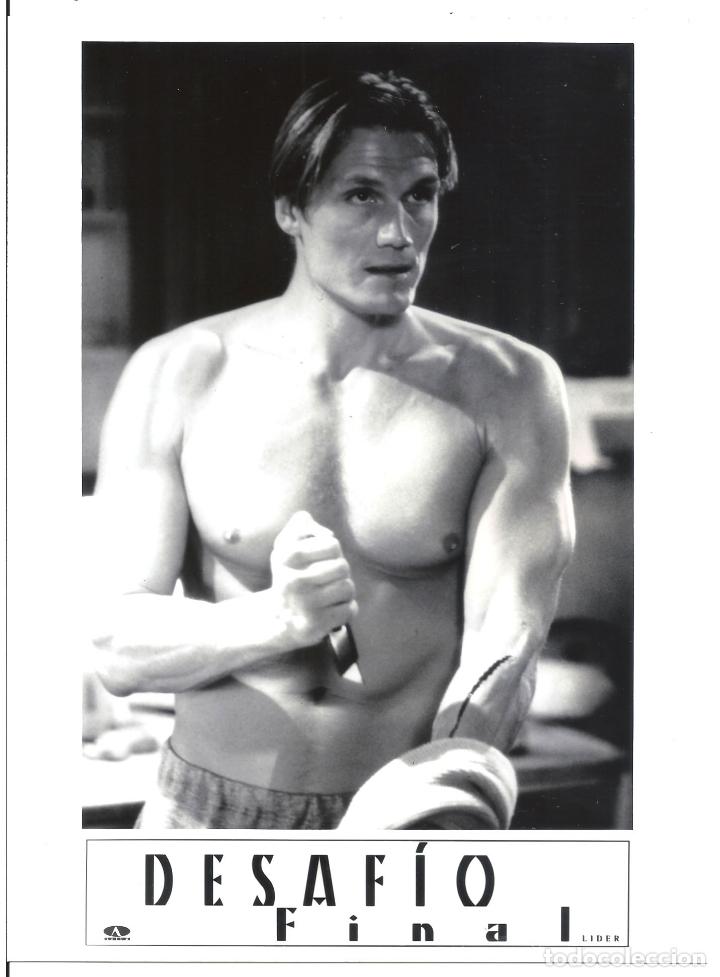 Cine: F34136 DOLPH LUNDGREN DESAFIO FINAL FOTO B/N ORIGINAL ESPA&Ntilde;OLA