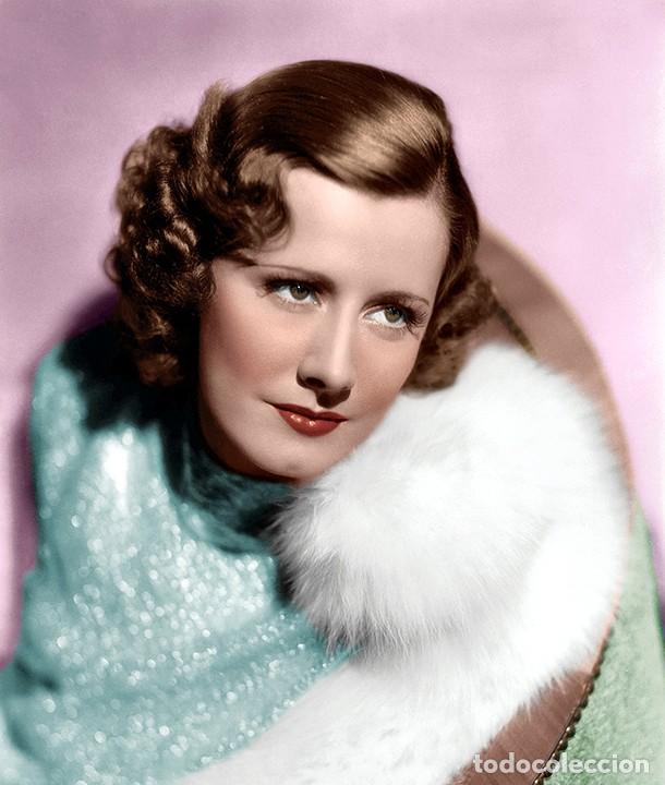 Cinema: IRENE DUNNE FOTO NEGATIVO INMEJORABLE CALIDAD MEDIDAS 20X30 APROXIMADAMENTE