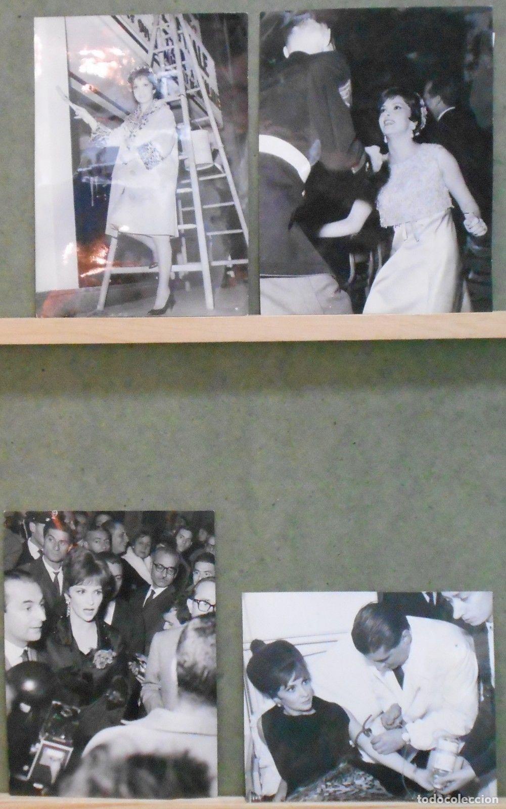 Kino: F35519D GINA LOLLOBRIGIDA 4 FOTO B/N ORIGINAL PRENSA