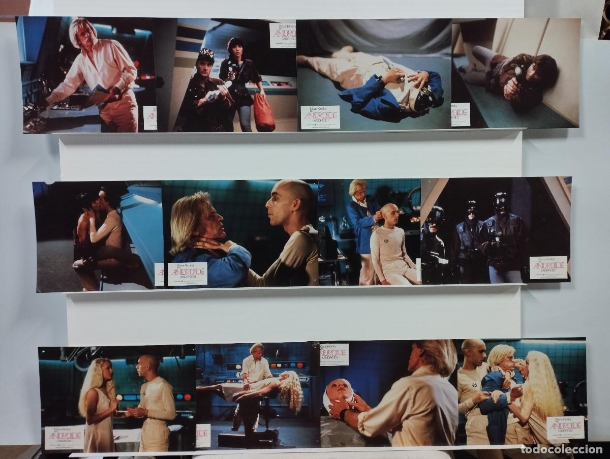Cin&eacute;ma: Androide. Klaus Kinski, Brie Howard, Norbert Weisser. 12 FOTOCROMOS ORIGINALES