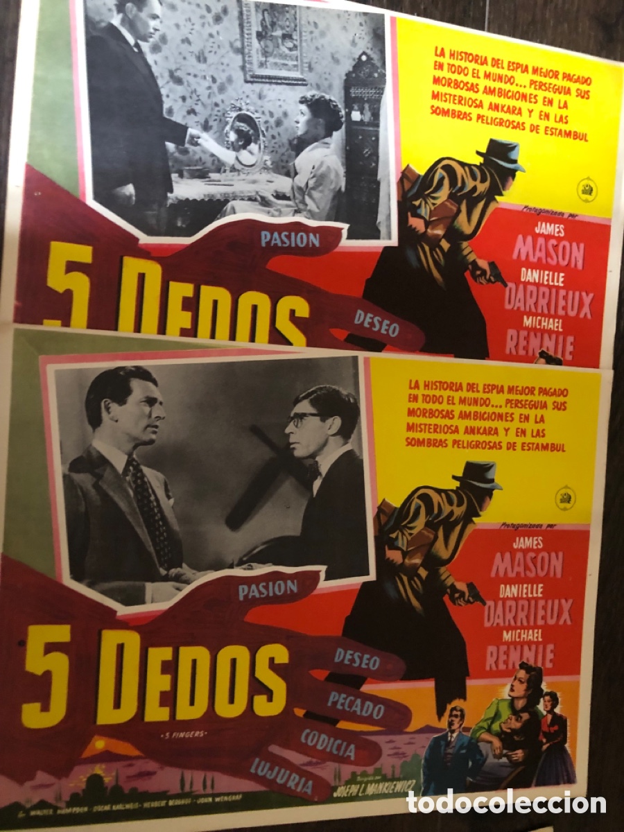 Cine: 2 Fotocromos mexicanos operaci&oacute;n Cicer&oacute;n james mason danielle darrieux