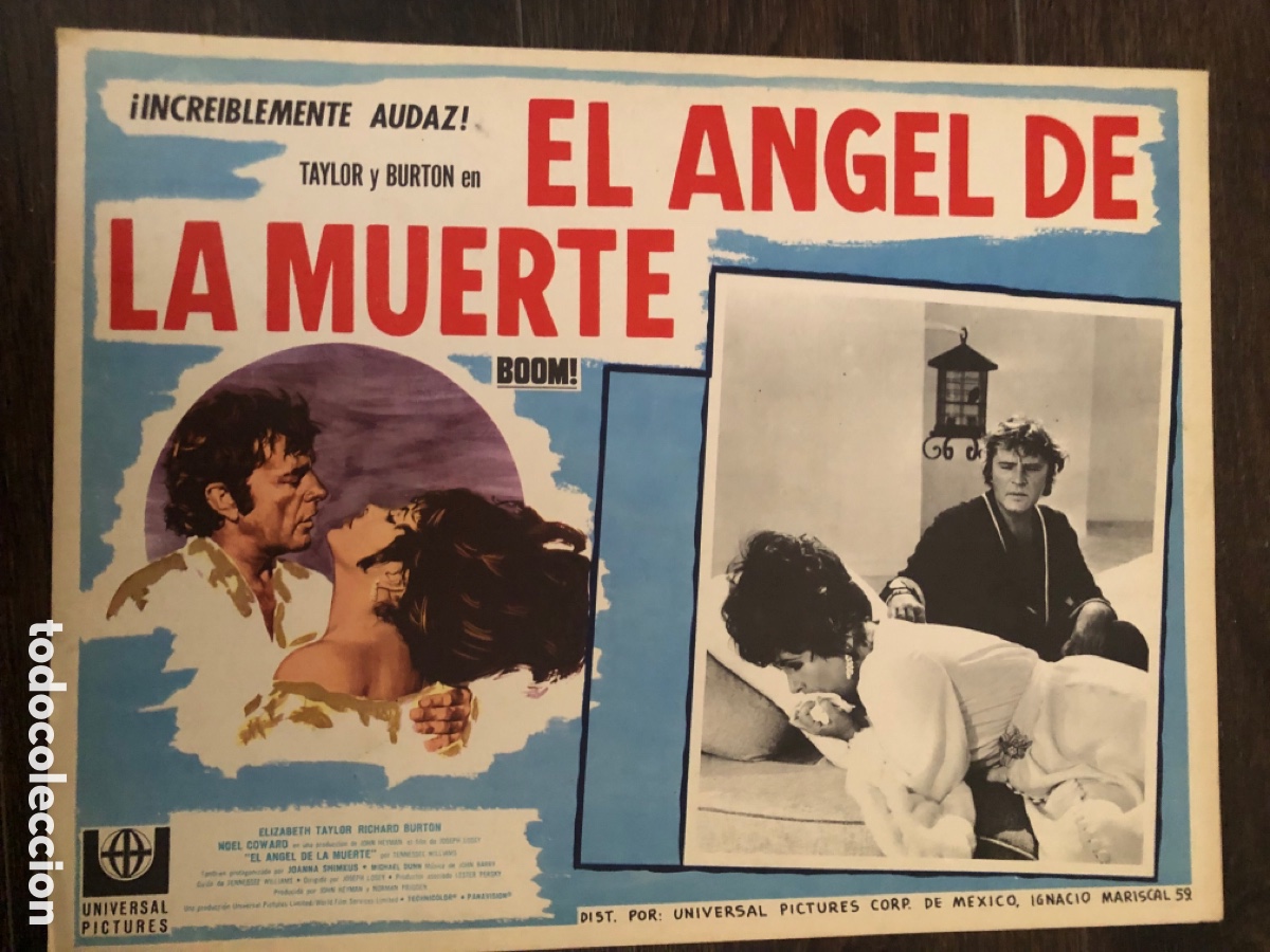 Cine: Fotocromo mexicano Boom el &aacute;ngel de la muerte elizabeth taylor richard burton