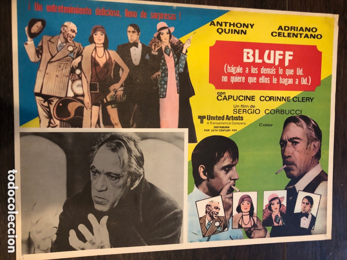 Cine: Fotocromo mexicano bluff anthony quinn Adriano celentano capucine