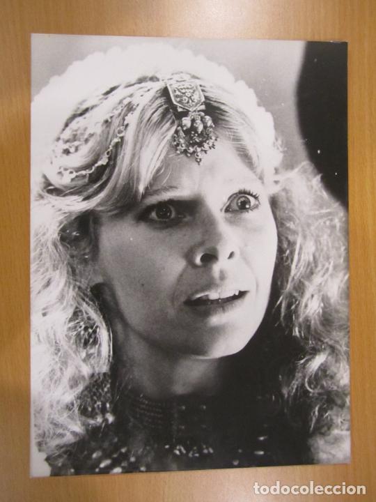 Cine: Indiana Jones y el templo maldito - foto original b/n - Kate Capshaw - Steven Spielberg