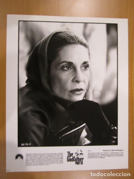 Cine: talia shire - foto original b/n - el padrino the godfather 3 III - francis ford coppola