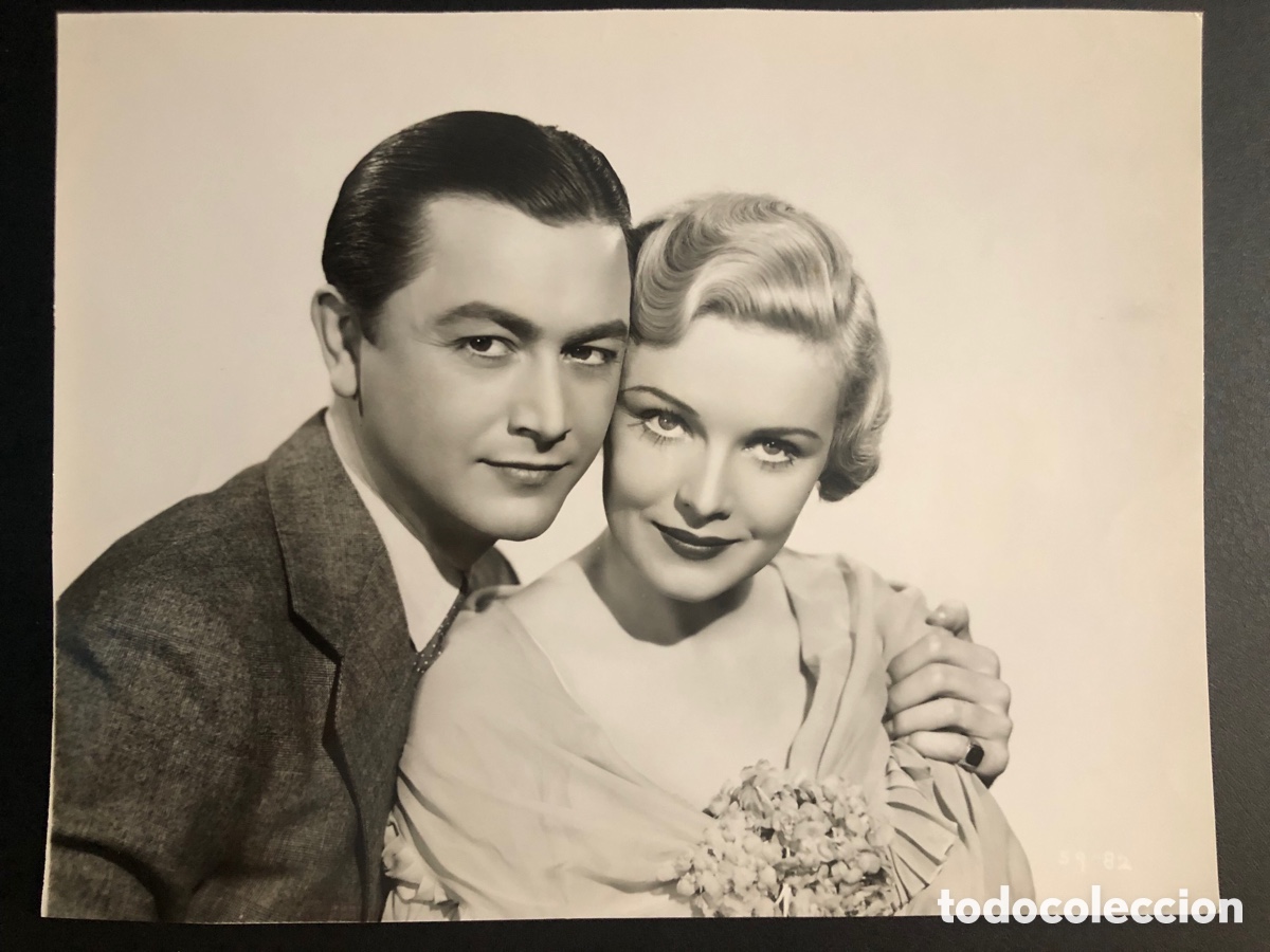 Cine: Foto original Gaumont de robert young y madeleine carroll agente secreto Alfred hitchcock