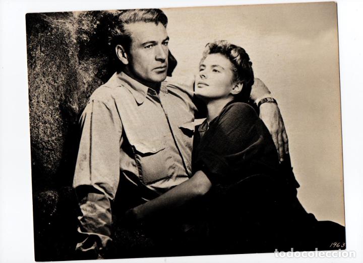 Cine: Gary Cooper e Ingrid Bregman. For Whom The Bells Toll. 1943. 25 x 20 cms. fotograma