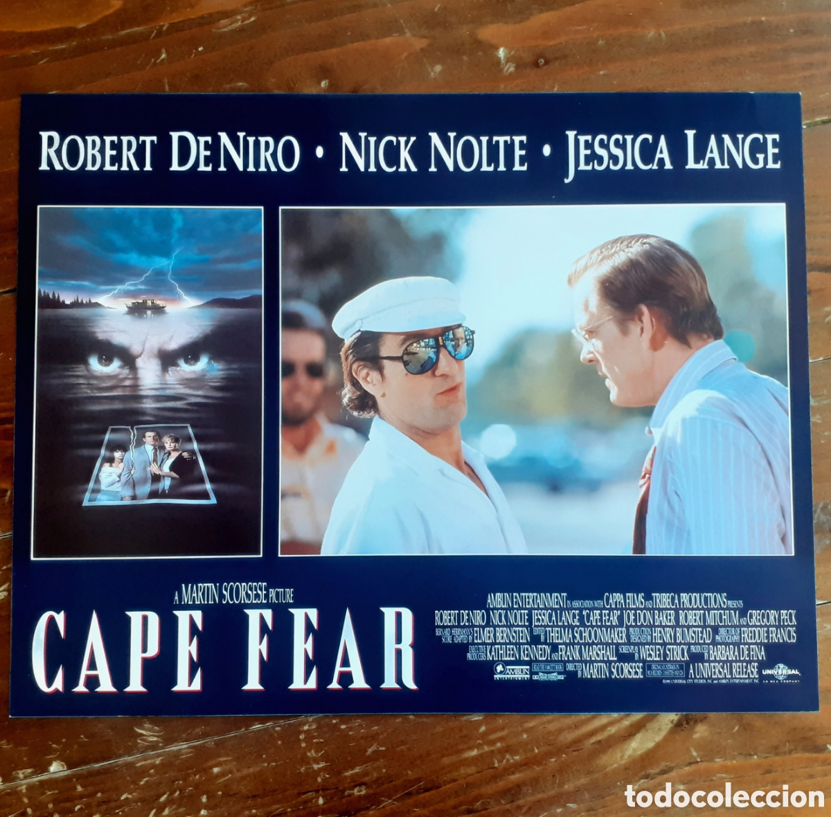 Cine: EL CABO DEL MIEDO (CAPE FEAR) SCORSESE, DE NIRO SET COMPLETO 8 FOTOCROMOS ORIGINALES USA 1991