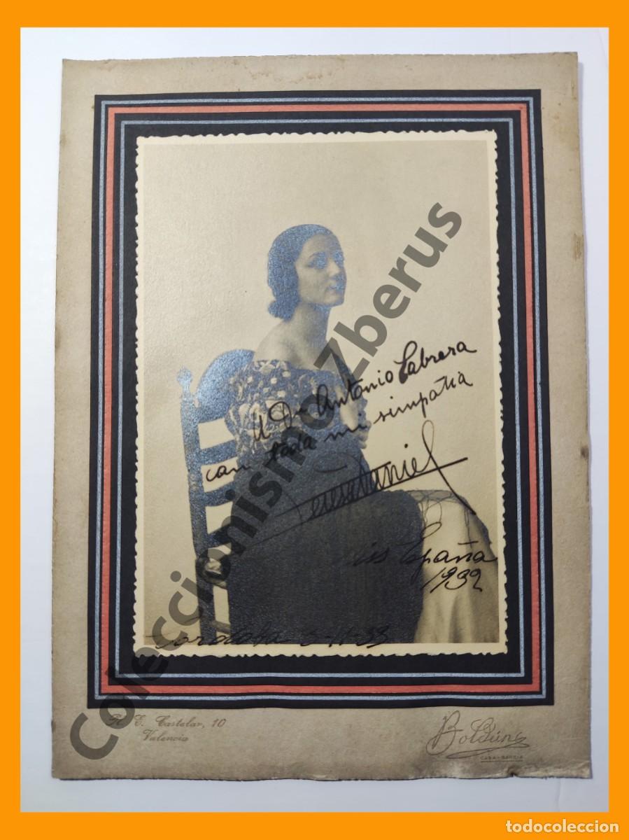 Kino: TERESITA DANIEL - Fotografia original - Miss Espa&ntilde;a 1932 (Salvador Pascual Bold&uacute;n, Valencia)