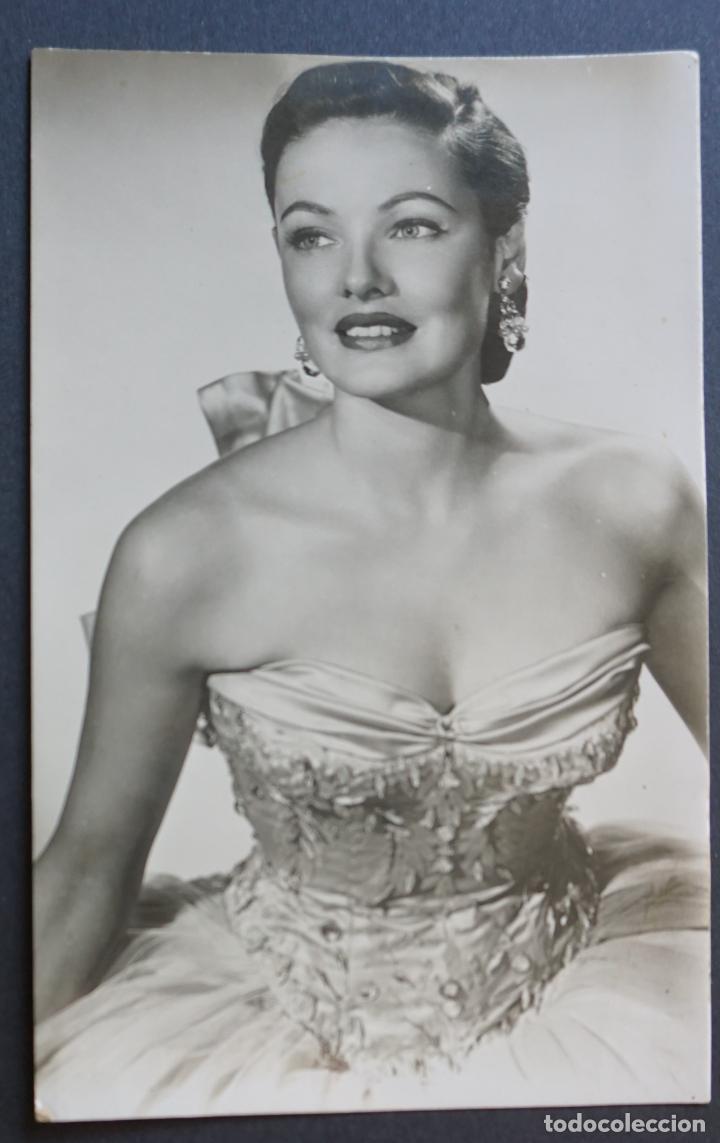 Kino: Gene Tierney (Actriz) postal circulada del a&ntilde;o 1951