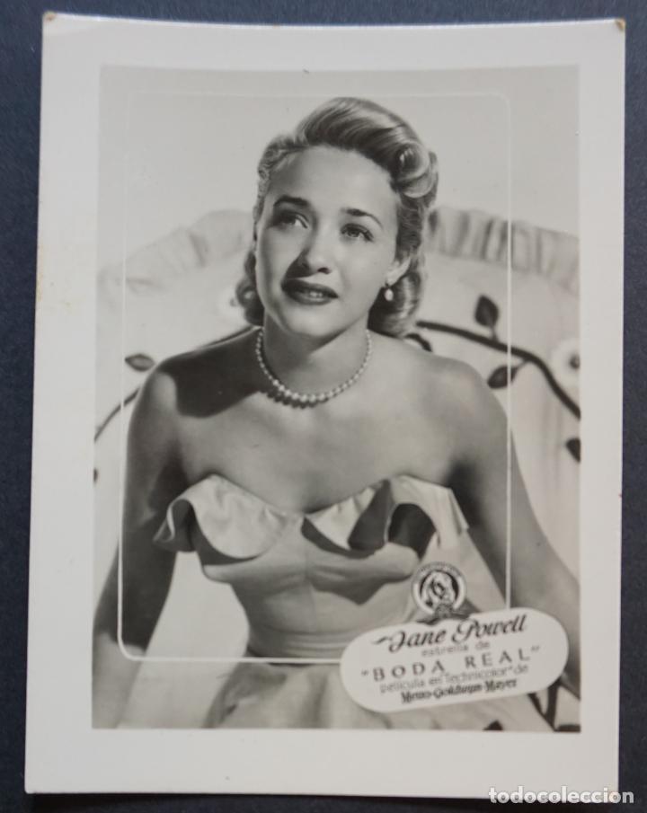 Cinema: Jane Powell, antiguo cromo tipo fotograf&iacute;a editado por Rollfilm, medidas aproximadas 7 x 9 cm.