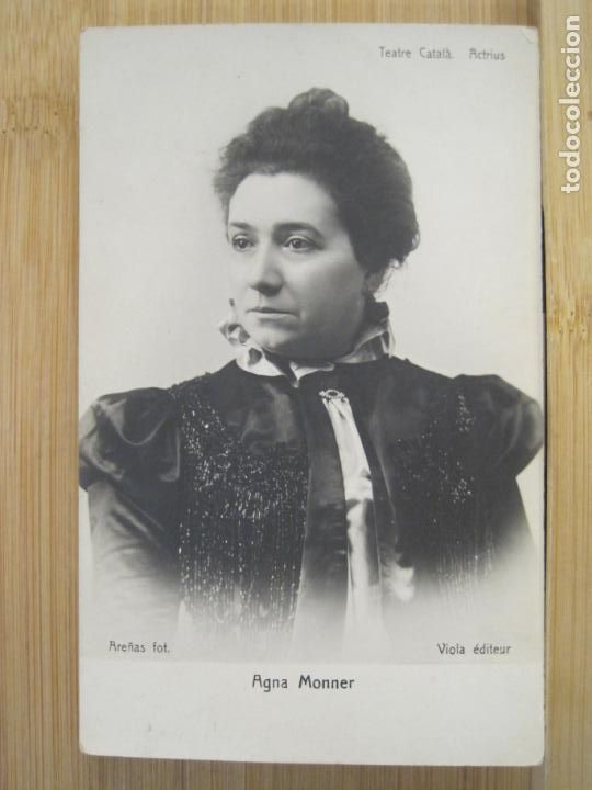 Kino: AGNA MONNER-TEATRE CATALA-ACTRIUS-FOTOGRAFICA VIOLA-POSTAL ANTIGUA-(100.843)