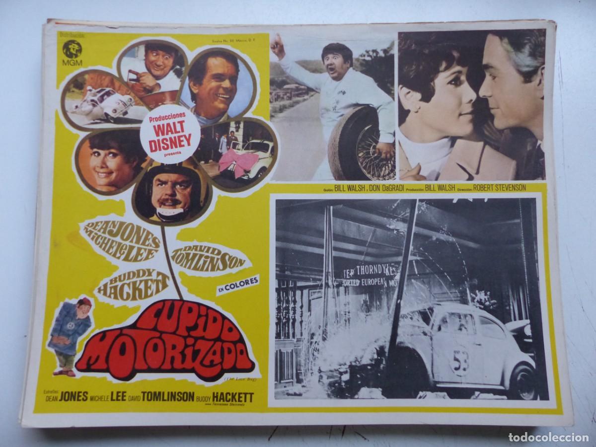 Cine: LOBBY CARD MEXICANO - CUPIDO MOTORIZADO, DEAN JONES, MICHELE LEE, WALT DISNEY