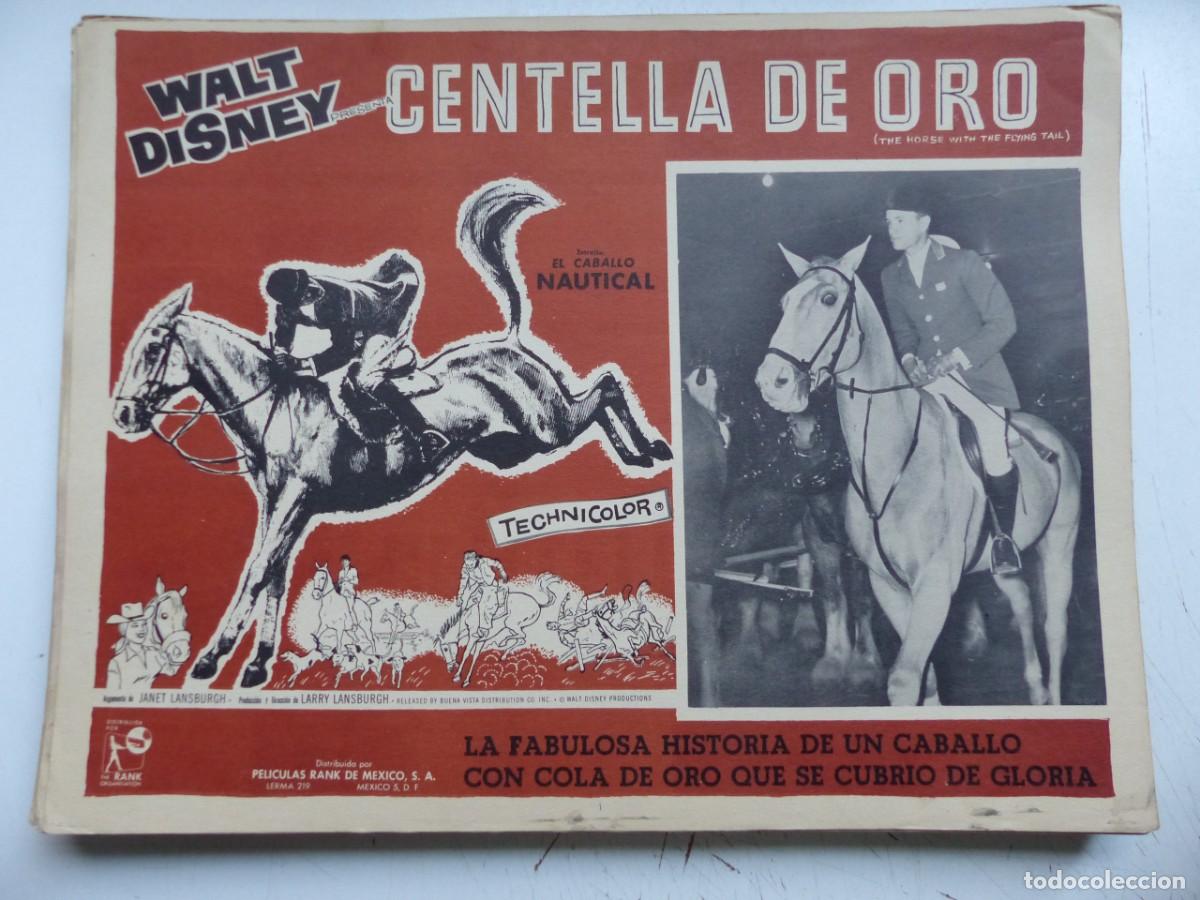 Cine: LOBBY CARD MEXICANO - CENTELLA DE ORO, EL CABALLO NAUTICAL, WALT DISNEY