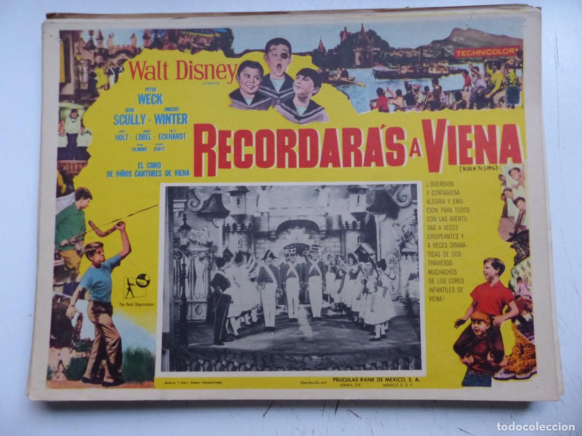 Cinema: LOBBY CARD MEXICANO - RECORDARAS A VIENA, PETER WECK, SEAN SCULLY, WALT DISNEY