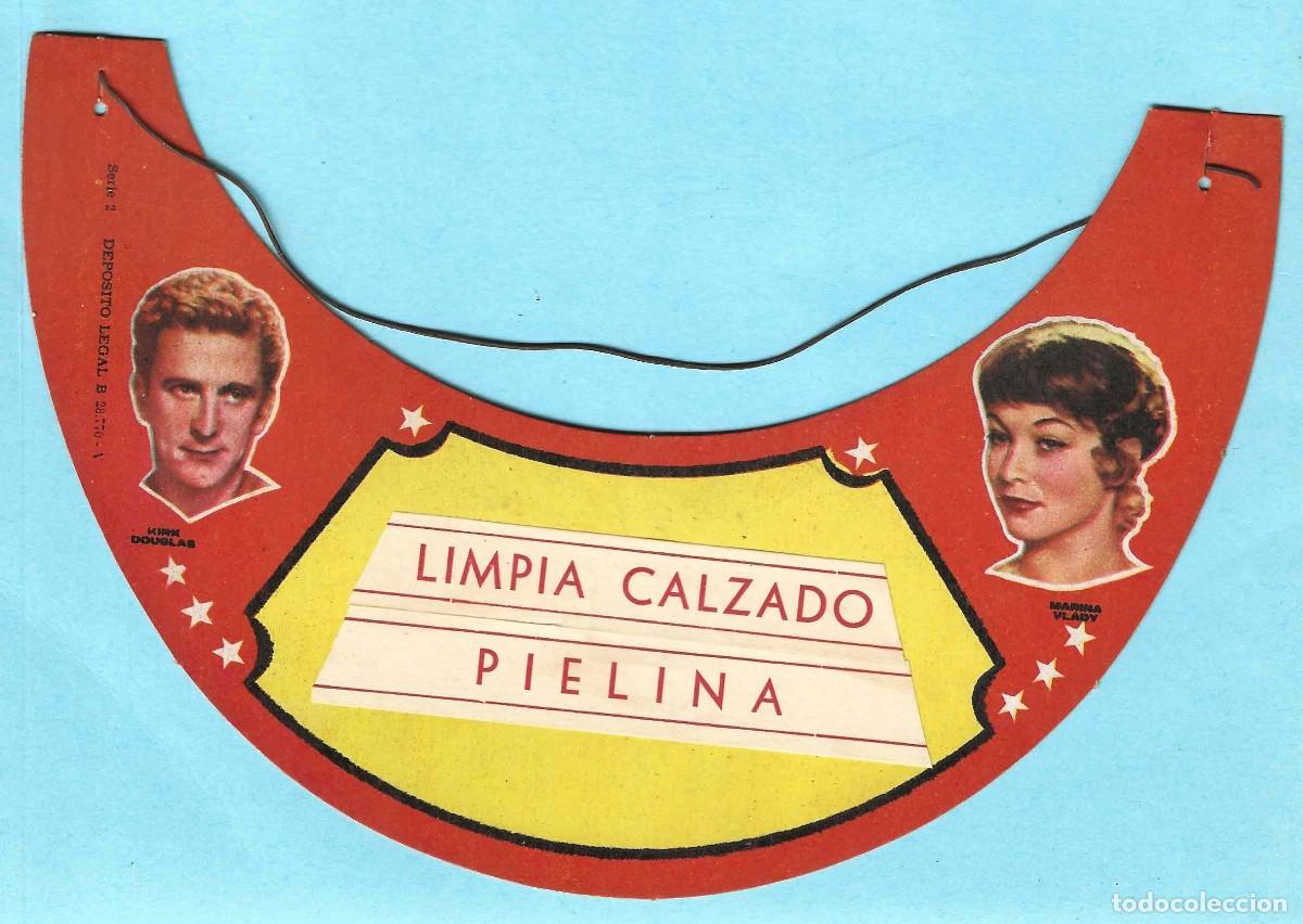 Cin&eacute;ma: VISERA PUBLICITARIA LIMPIA CALZADO PIELINA. SERIE 2. KIRK DOUGLAS, MARINA VLADY