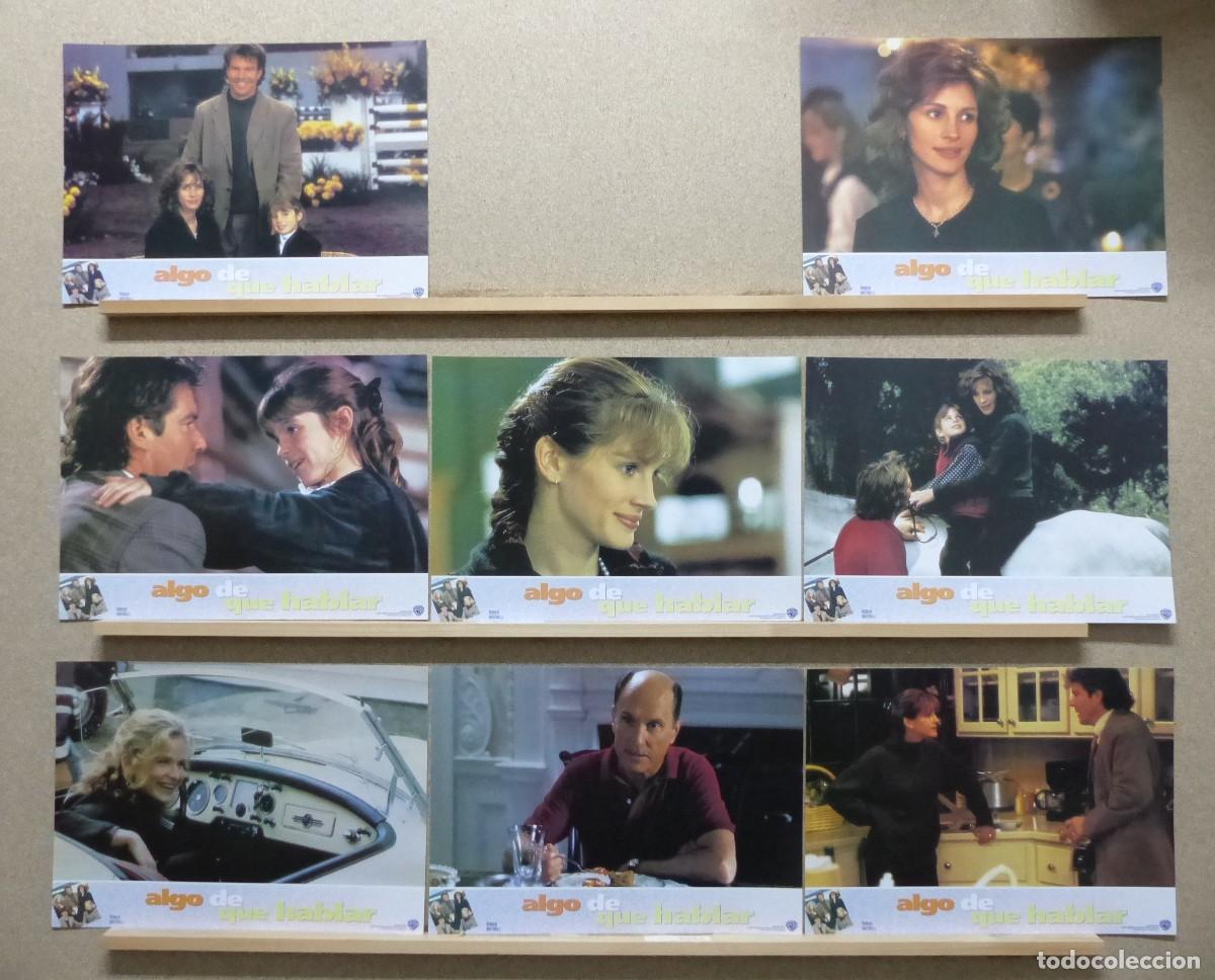 Cine: ALGO DE QUE HABLAR, DENNIS QUAID, JULIA ROBERTS, ROBERT DUVALL, SET COMPLETO 8 FOTOCROMOS