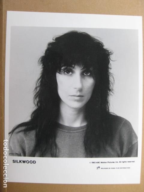 Cine: cher - foto original b/n - silkwood - Mike Nichols film