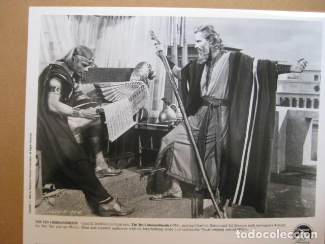 Cine: LOS DIEZ MANDAMIENTOS - FOTO ORIGINAL B/N - The ten commandments CECIL B DEMILLE charlton heston