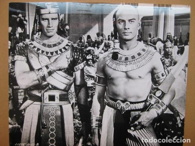 Cine: LOS DIEZ MANDAMIENTOS - FOTO ORIGINAL B/N - The ten commandments CECIL B DEMILLE charlton heston