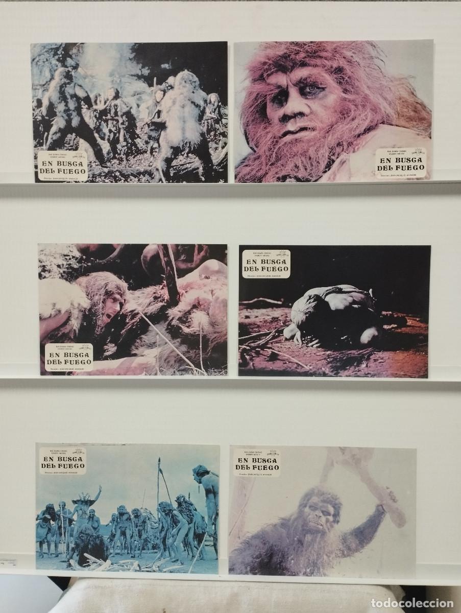 Cine: En busca del fuego. Everett McGill, Rae Dawn Chong, Ron Perlman 6 FOTOCROMOS