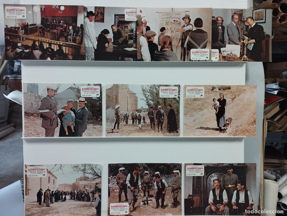 Cinema: El crimen de Cuenca. Amparo Soler Leal, H&eacute;ctor Alterio, Fernando Rey 10 FOTOCROMOS