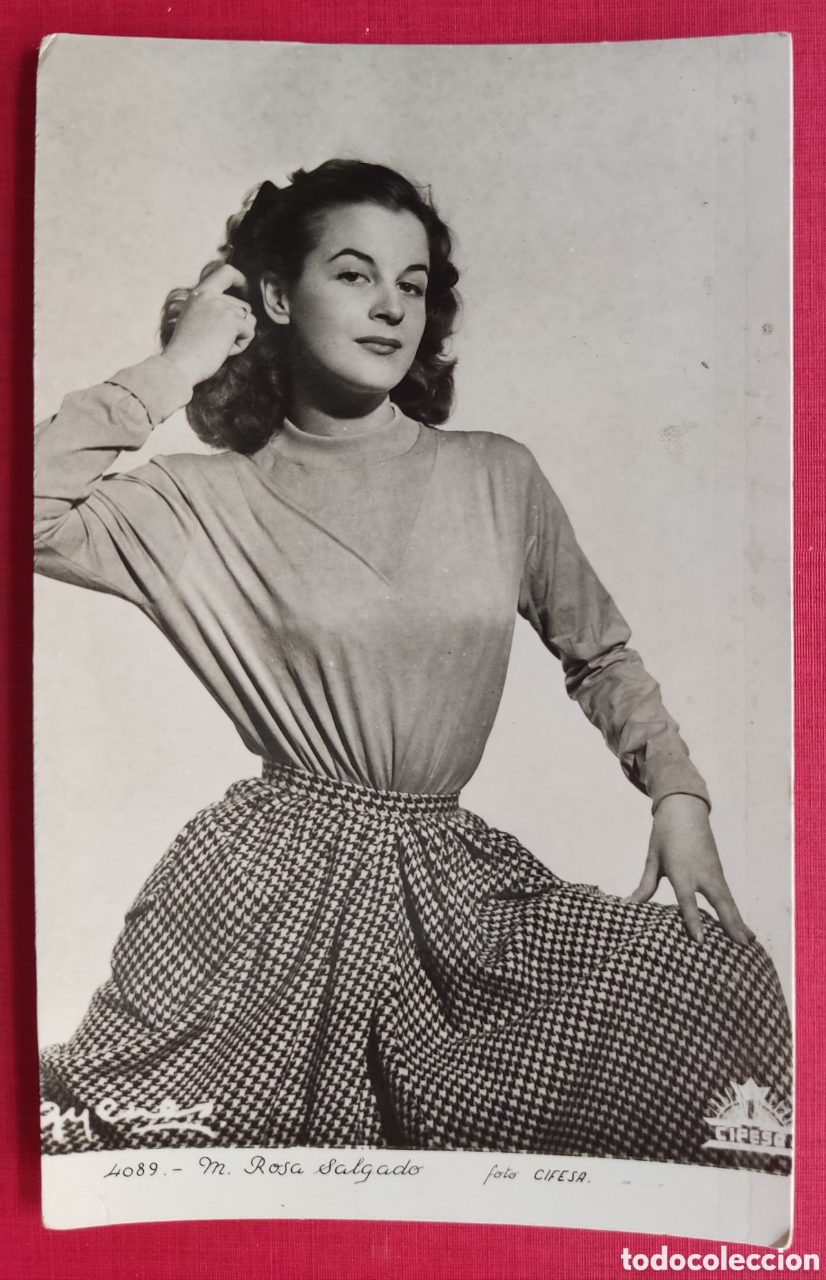 Cinema: MARIA ROSA DELGADO POSTAL FOTOGR&Aacute;FICA GYENES CIFESA A&Ntilde;OS '60