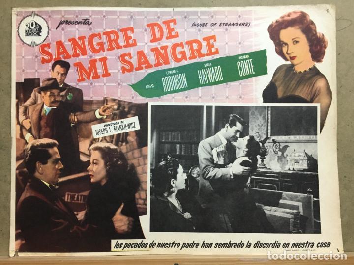 Cinema: ABS63 ODIO ENTRE HERMANOS SUSAN HAYWARD E G. ROBINSON RICHARD CONTE LOBBY CARD ORIGINAL MEJICANO