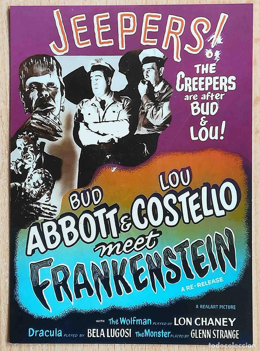 Cine: Postal de la pel&iacute;cula Abbott y Costello meet Frankenstein.