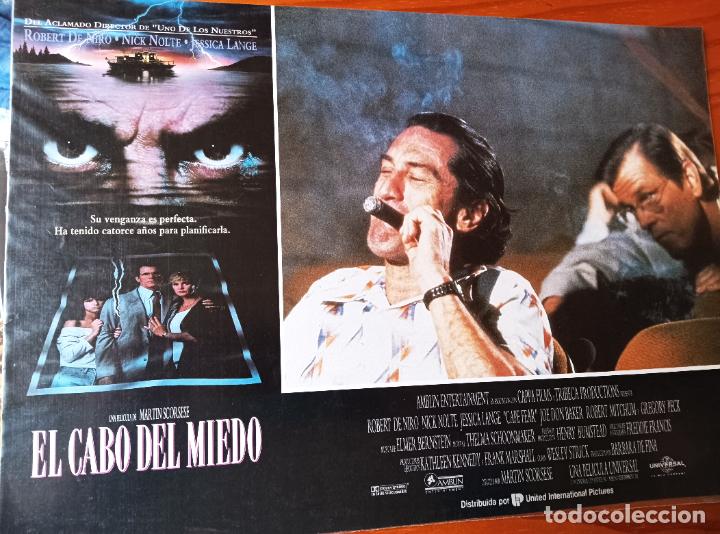 Cine: EL CABO DEL MIEDO - SCORSESE, ROBERT DE NIRO, NICK NOLTE - 1 FOTOCROMO CARTEL TAQUILLA - 35x25cm.