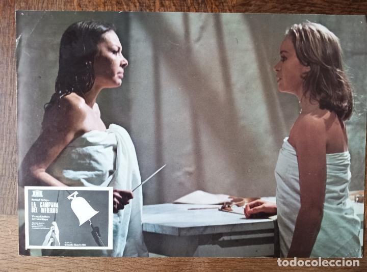 Cine: LA CAMPANA DEL INFIERNO, Viveca Lindfors, Maribel Mart&iacute;n... TERROR 1 FOTOCROMO TAQUILLA 35x25cm.