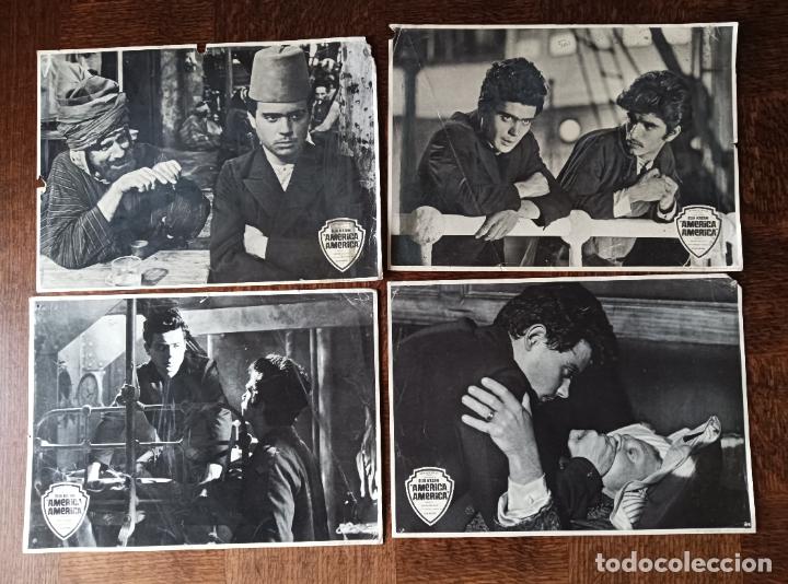 Cine: AMERICA, AMERICA - ELIA KAZAN... 4 FOTOCROMOS CARTEL TAQUILLA 35x25cm.