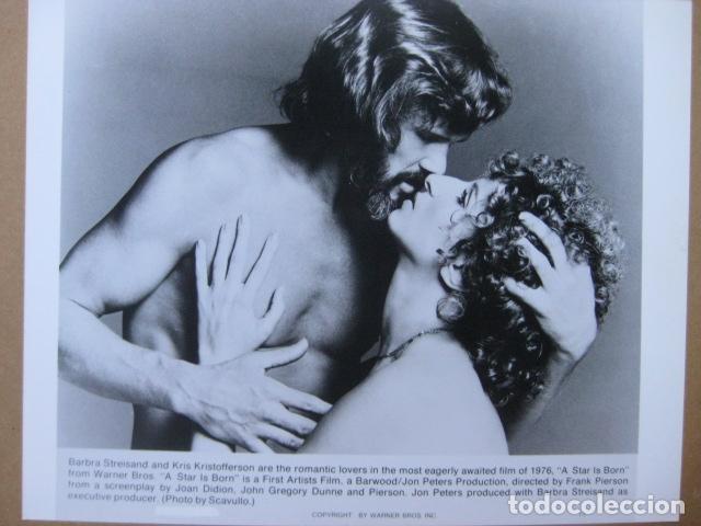 Cine: Barbra Streisand kris kristofferson - foto original b/n - a star is born