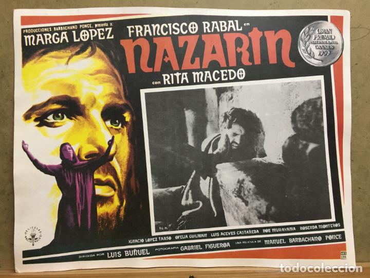 Cinema: ABS75 NAZARIN FRANCISCO RABAL LUIS BU&Ntilde;UEL LOBBY CARD ORIGINAL MEJICANO