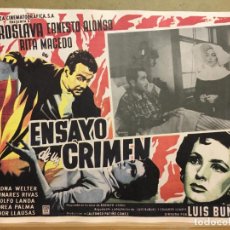 Cine: ABT06 ENSAYO DE UN CRIMEN LUIS BUÑUEL LOBBY CARD ORIGINAL MEXICANO. Lote 399173299