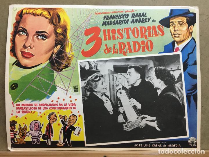 Cine: ABT10 HISTORIAS DE LA RADIO JOSE LUIS OZORES FRANCISCO RABAL LOBBY CARD ORIGINAL MEJICANO